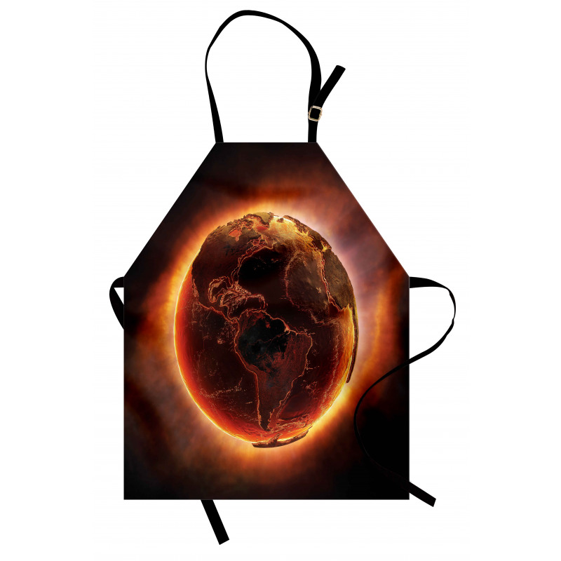 Vivid Burning Earth Heat Apron