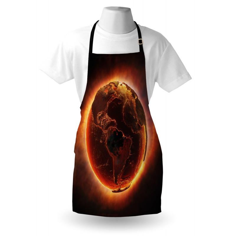 Vivid Burning Earth Heat Apron