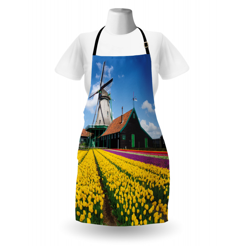 Dutch Tulips Country Apron