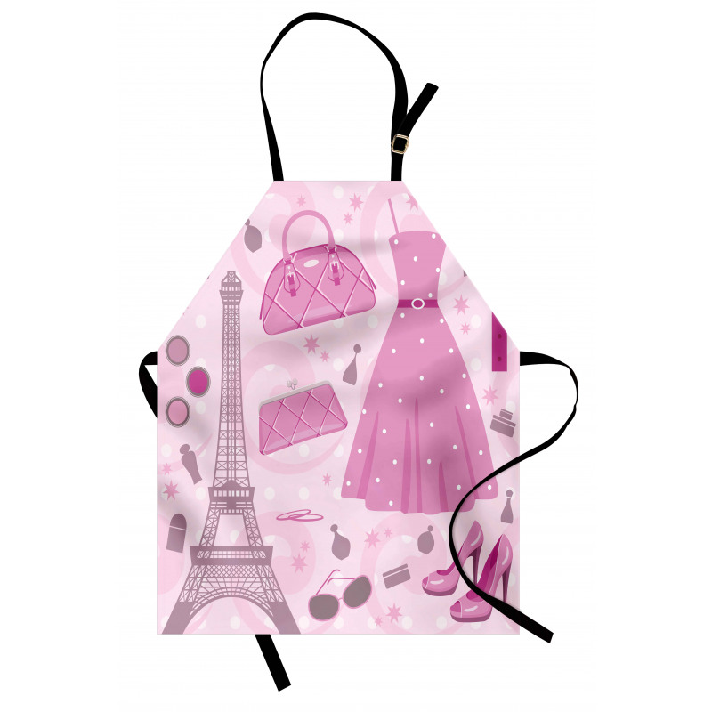 Feminen Mutfak Önlüğü Puantiyeli Elbise Parisian Moda
