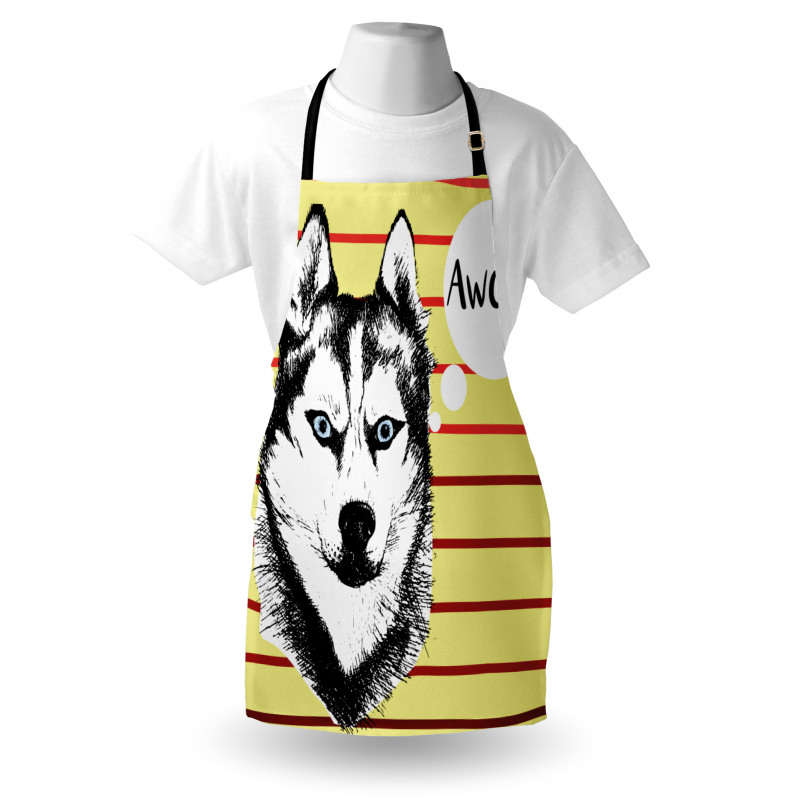 Husky Portrait Apron