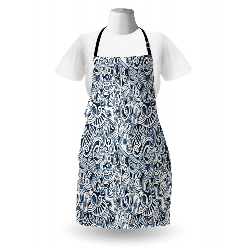 Music Doodle Art Apron