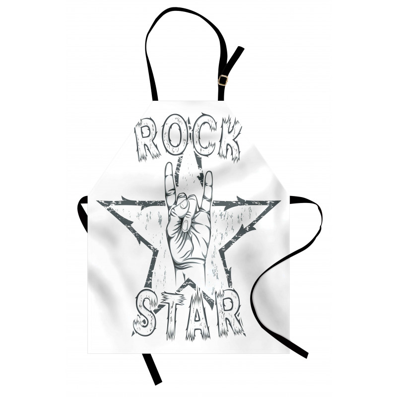 Rock Star Gesture Apron