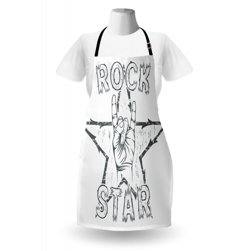 Rock Star Gesture Apron