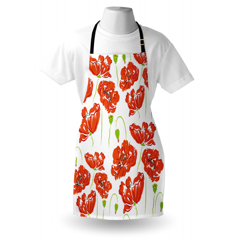 Doodle Poppies Apron