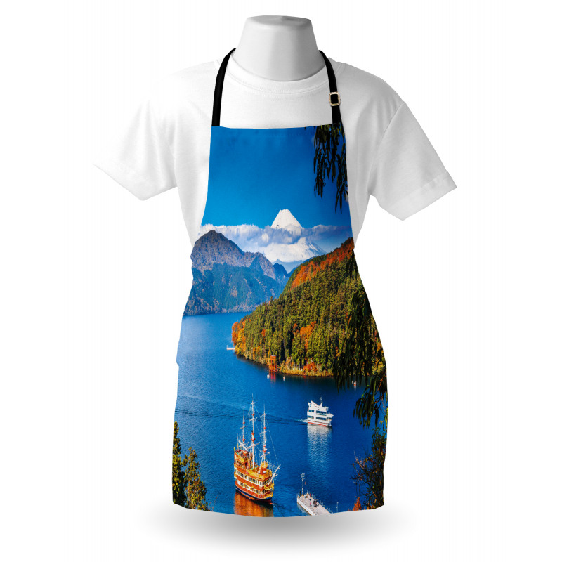 Lake Ashi in Japan Apron