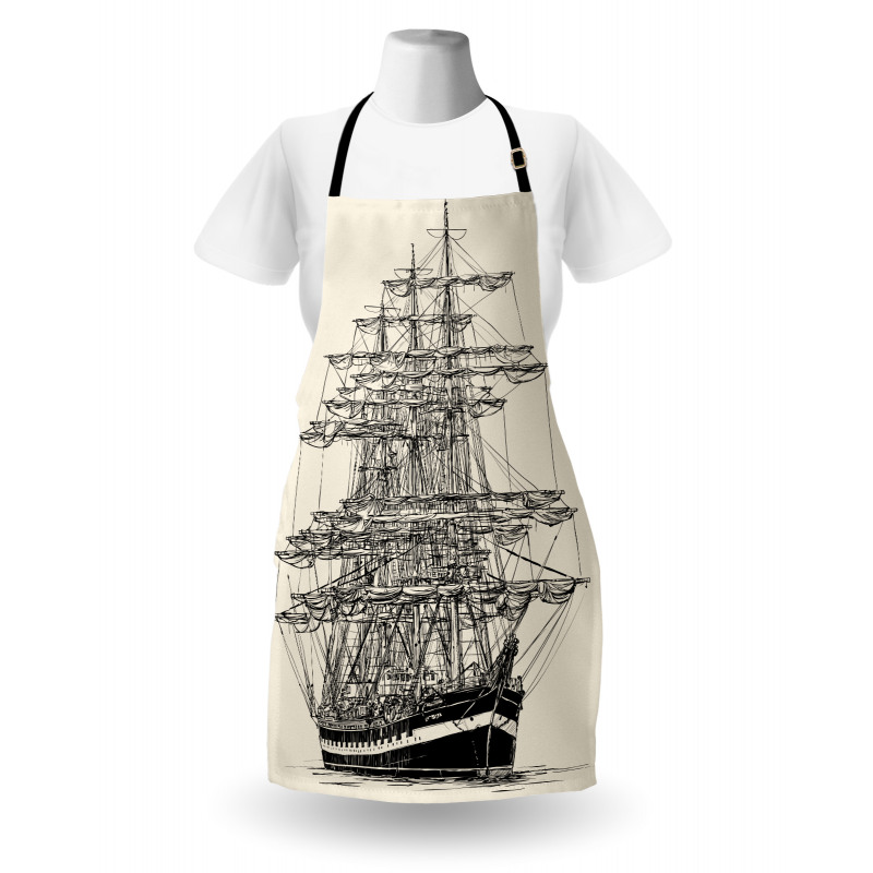 Sail Boat Vintage Apron