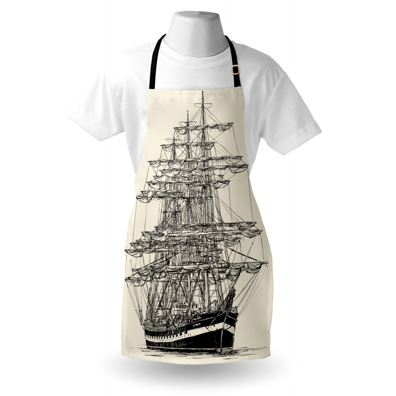 Sail Boat Vintage Apron