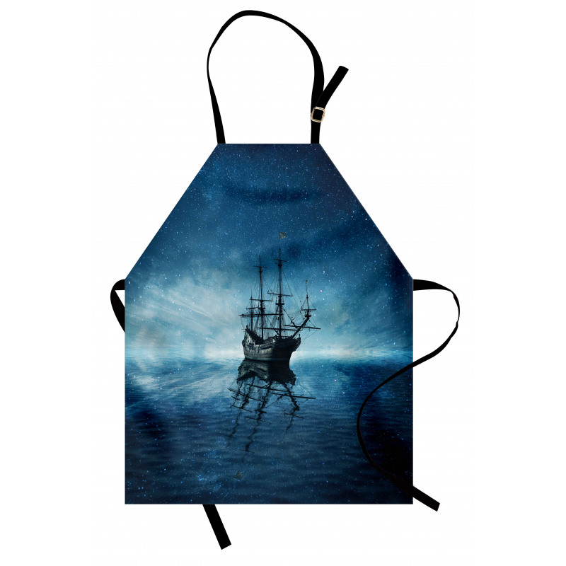 Night Sky Ocean Apron