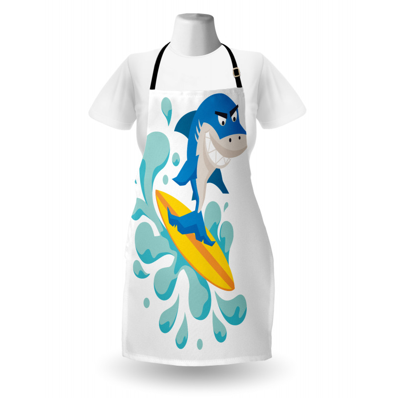 Funny Shark Surf Apron