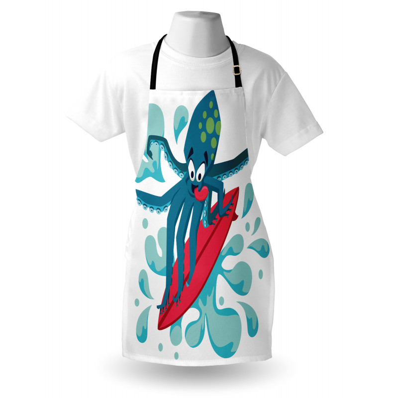 Surfer Octopus Apron