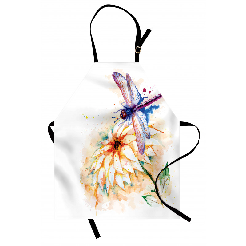 Watercolor Lily Bloom Apron