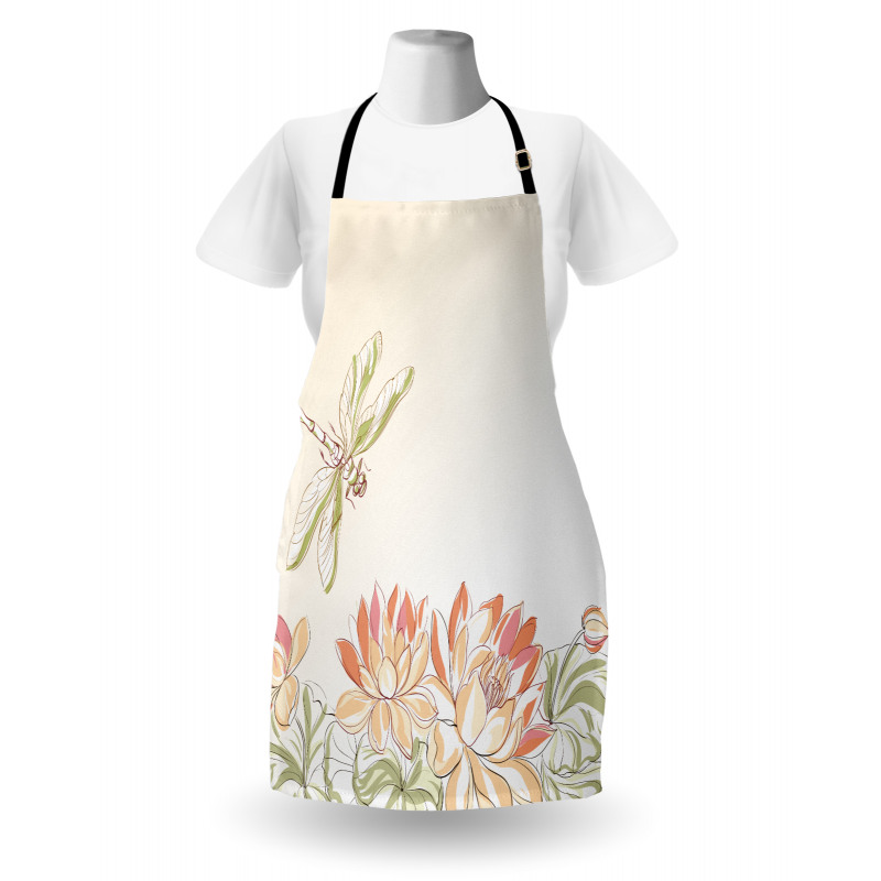 Lotus Flower Field Apron