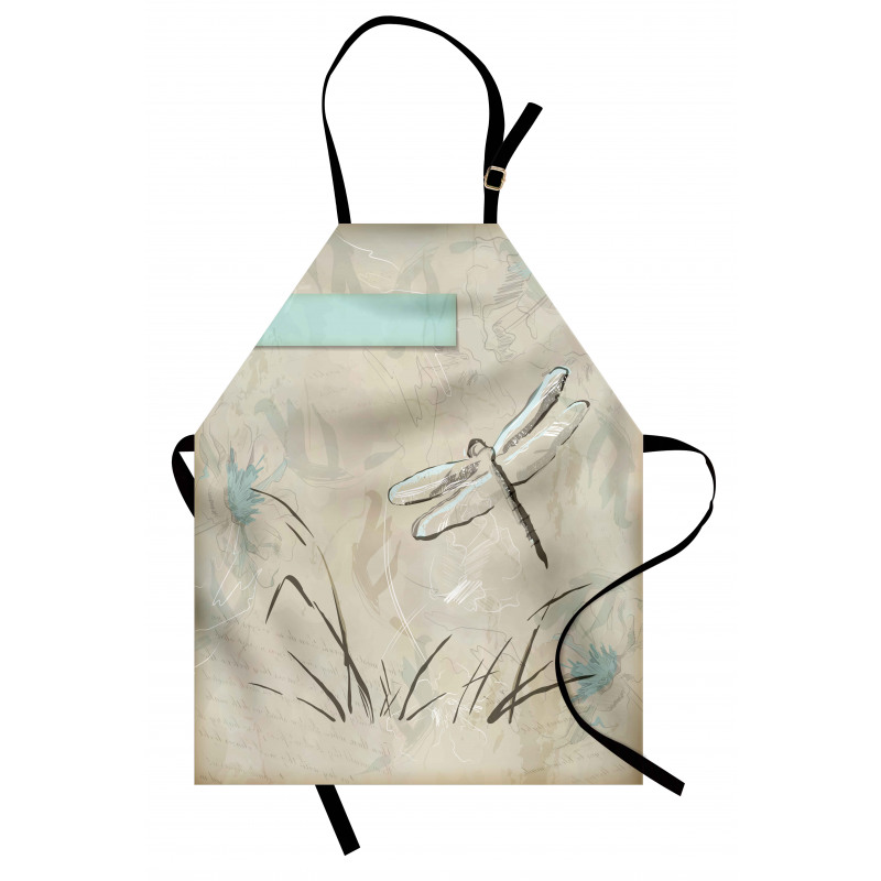 Romantic Sketch Art Apron