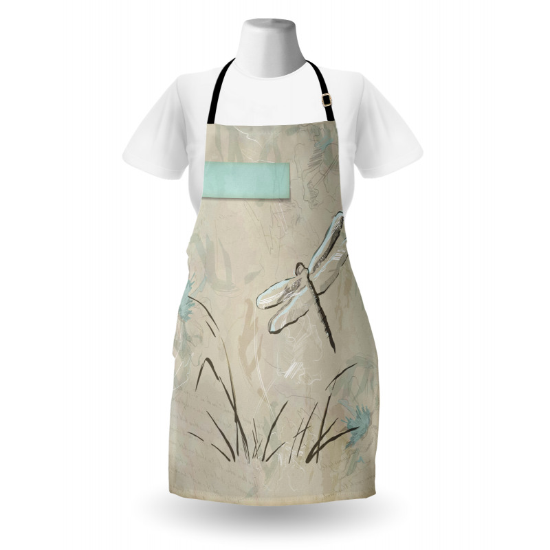 Romantic Sketch Art Apron