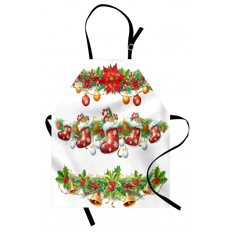 Flowers Socks and Bells Apron