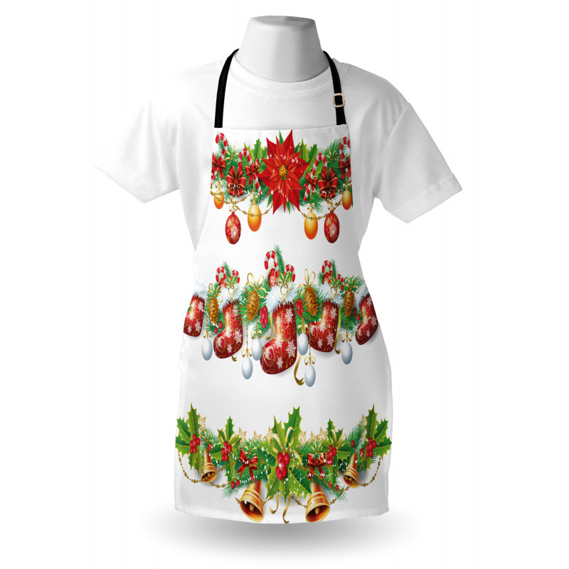 Flowers Socks and Bells Apron