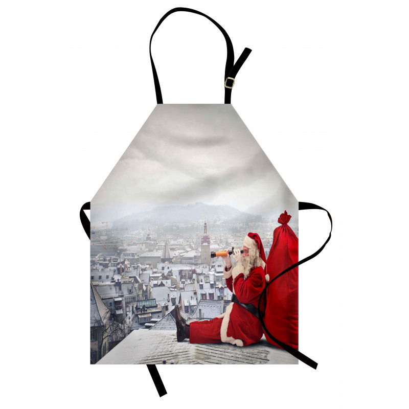 Santa on the Roof Apron