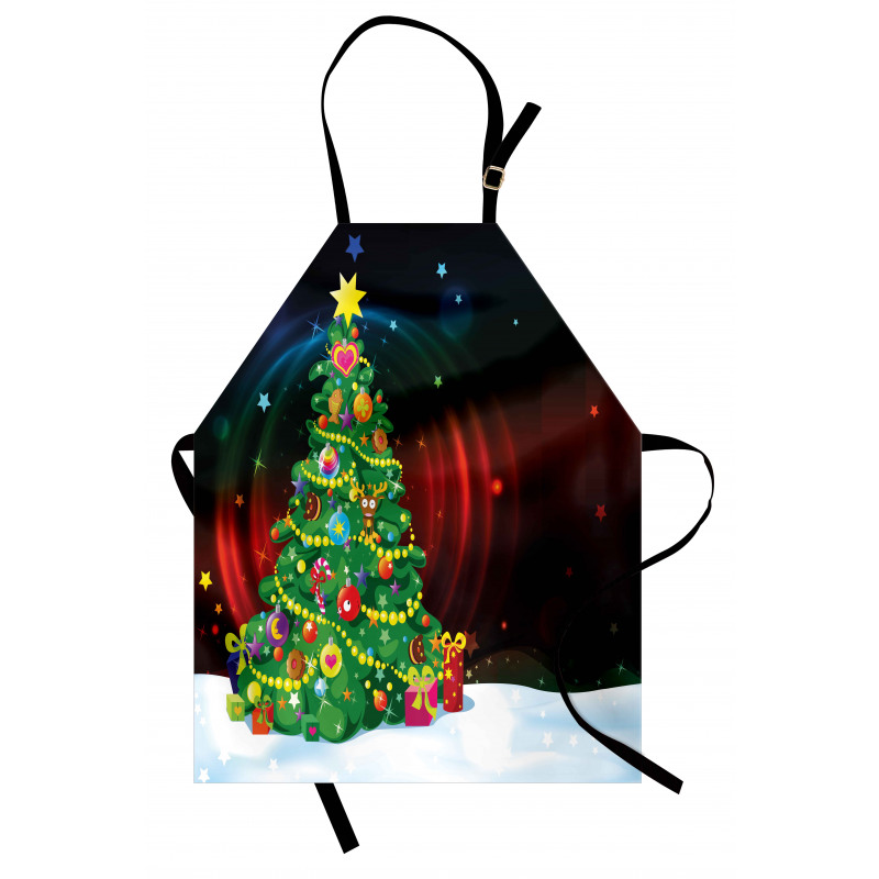 Xmas Tree Cartoon Apron