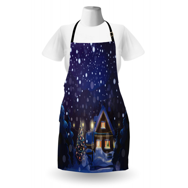 Winter Night House Apron