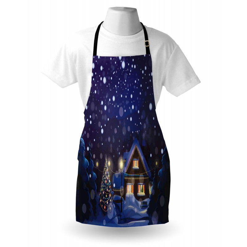 Winter Night House Apron