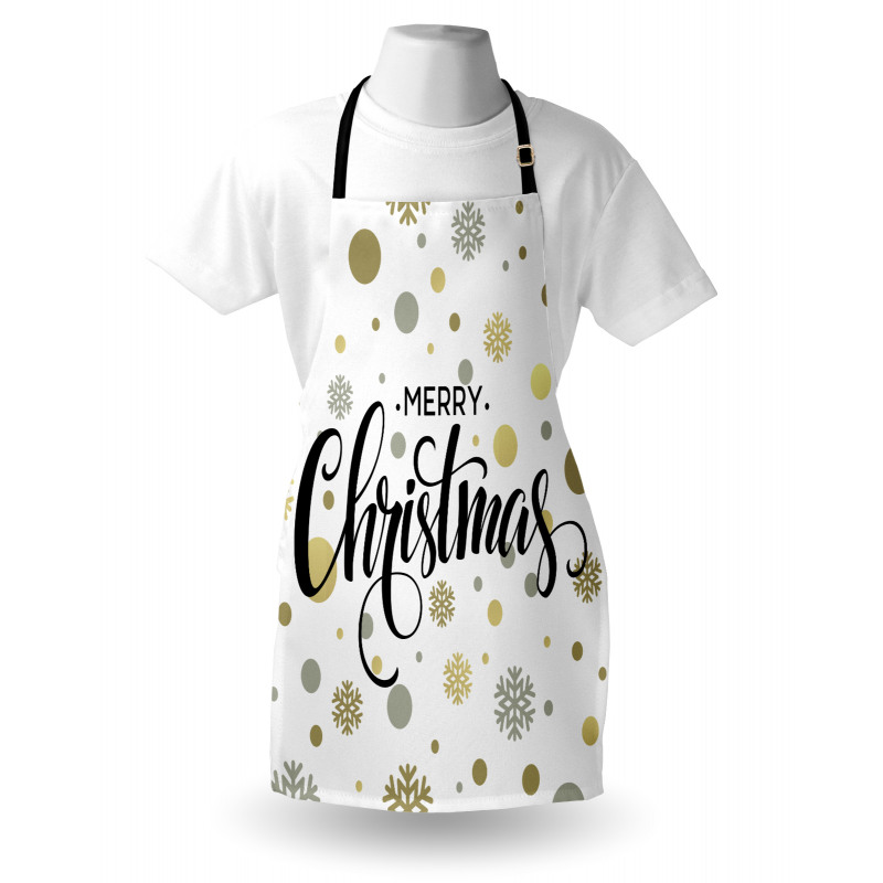 Merry Xmas Snowflake Apron