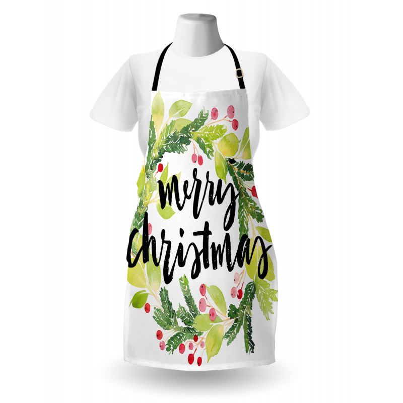 Watercolor Wreath Apron