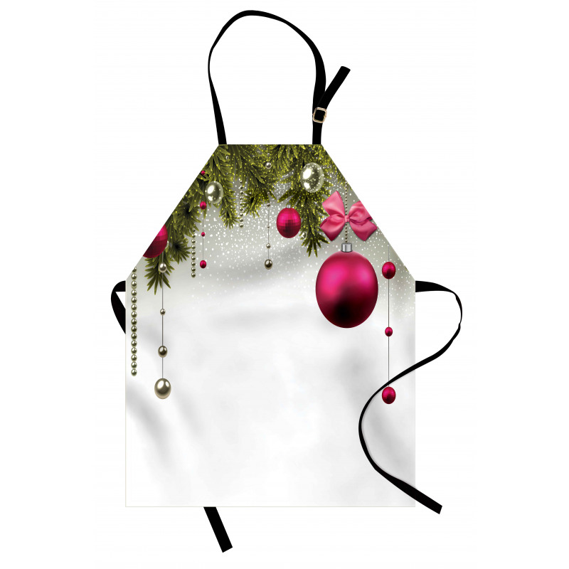 Vivid Fir Twigs Balls Apron