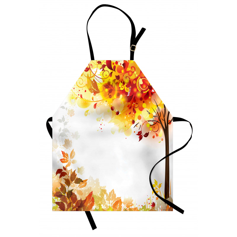 Abstract Fall Season Tree Apron