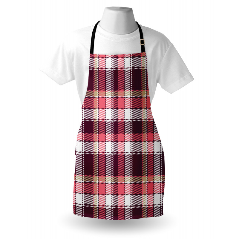 Retro Plaid Squares Apron