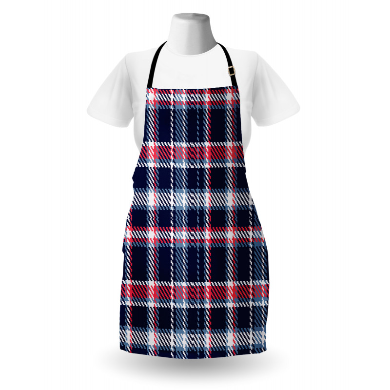 Retro Plaid Mosaic Apron