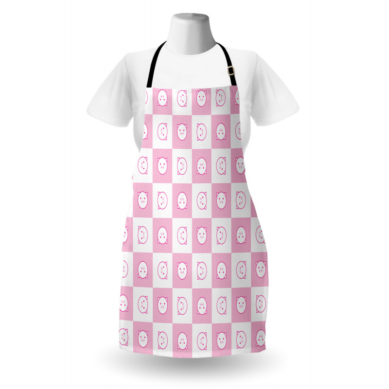 Funny Piggy Faces Apron