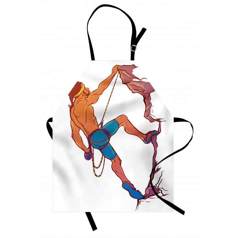 Rock Climber Cliff Sports Apron