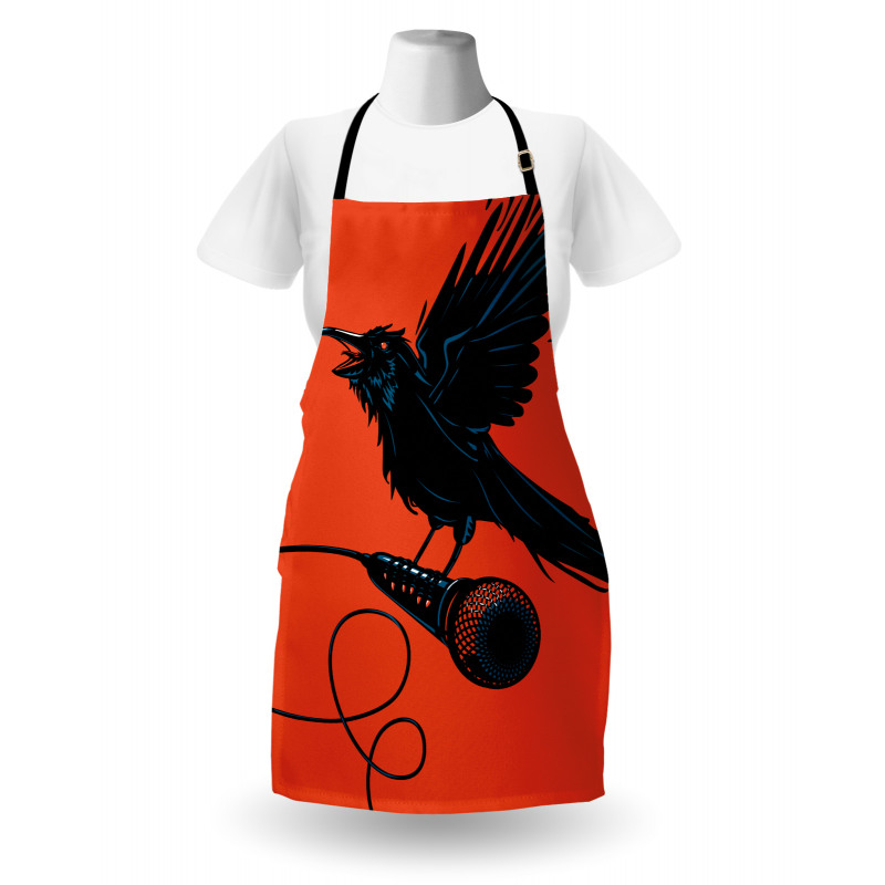 Raven with Microphone Apron