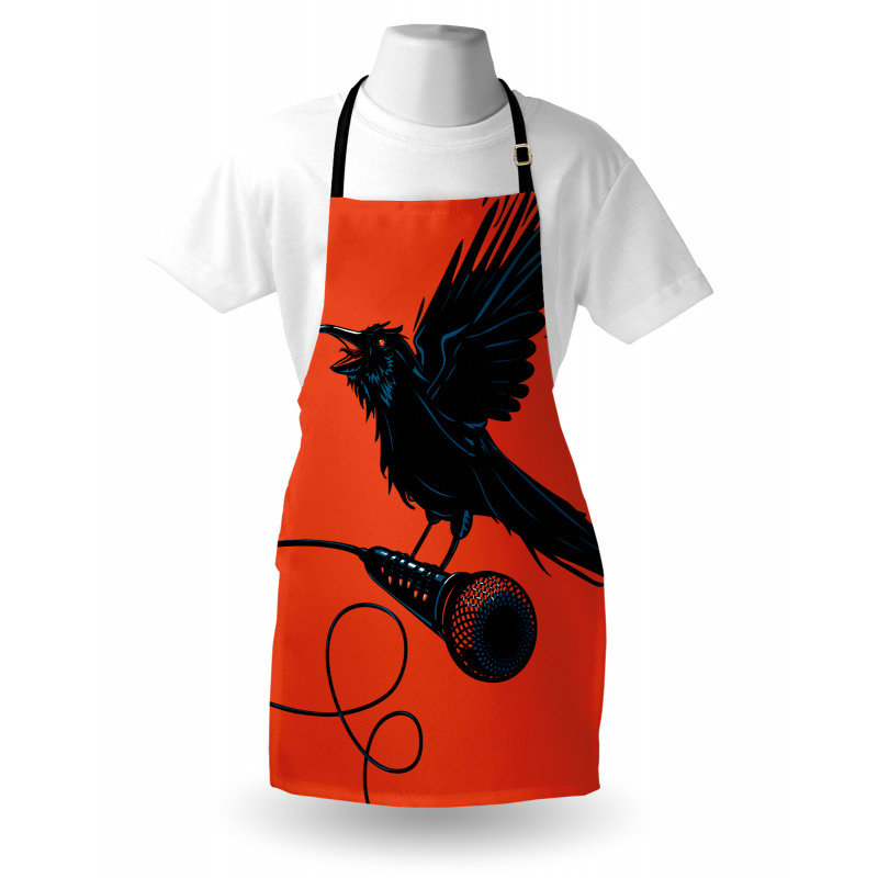 Raven with Microphone Apron