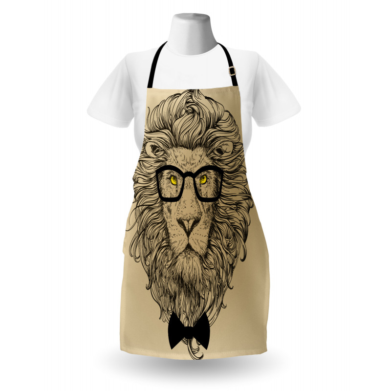 Dandy Cool Lion Character Apron