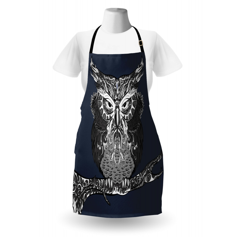 Owl Vintage Ornaments Apron