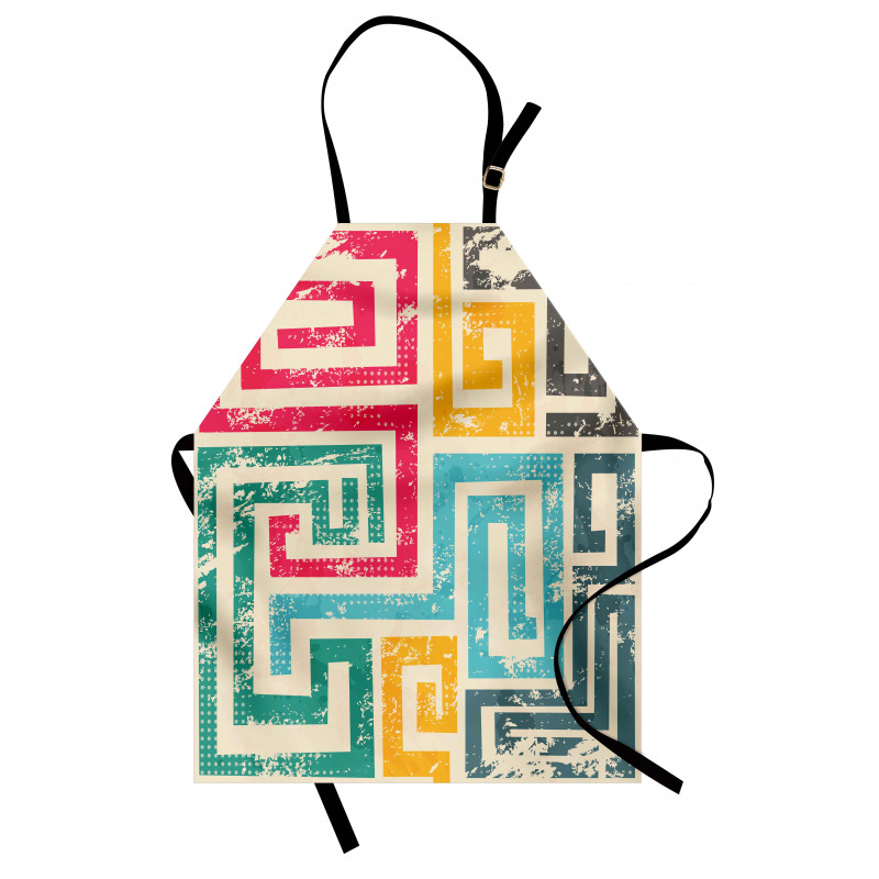 Vintage Spiral Colorful Apron