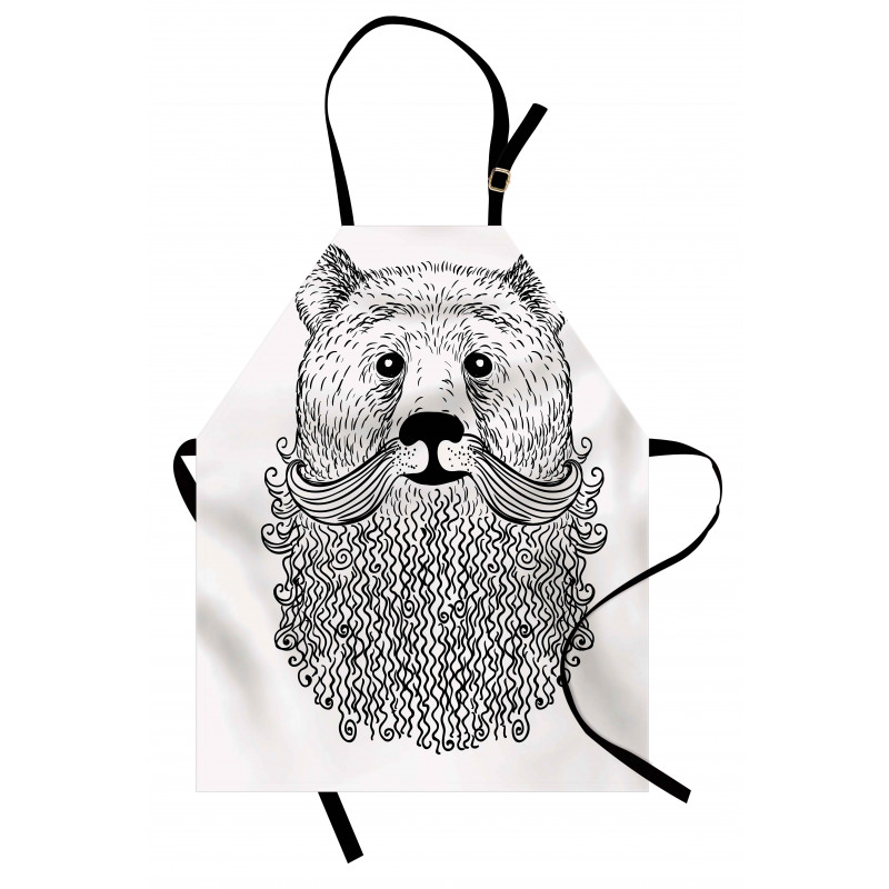 Doodle Bear with Beard Apron