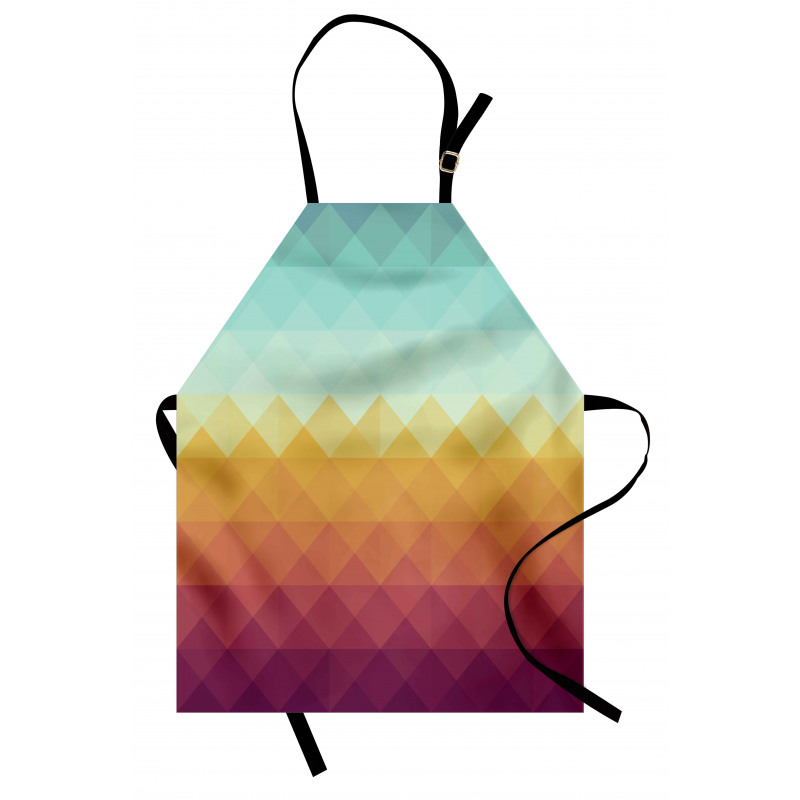Abstract Checkered Pastel Apron