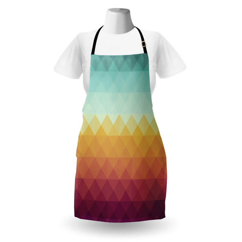 Abstract Checkered Pastel Apron