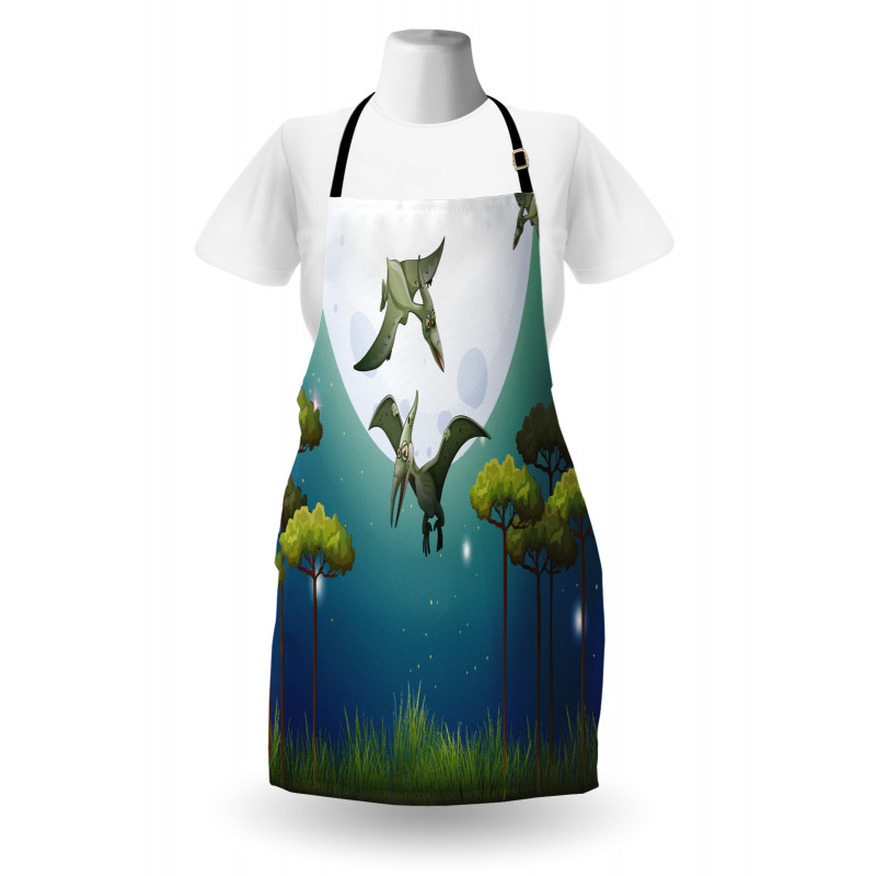 Flying Cartoon Animals Apron