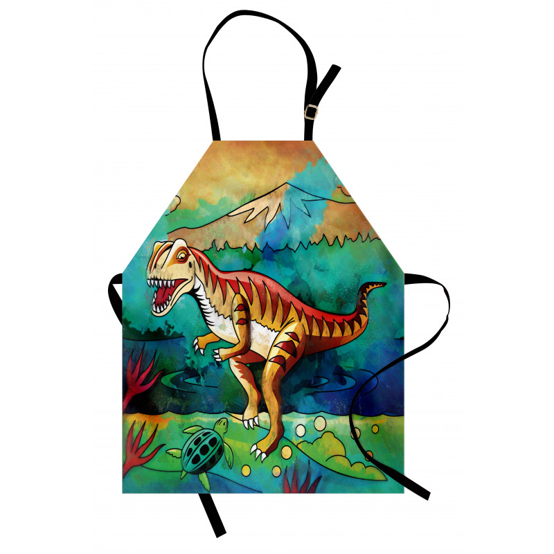 Colorful Velociraptor Apron