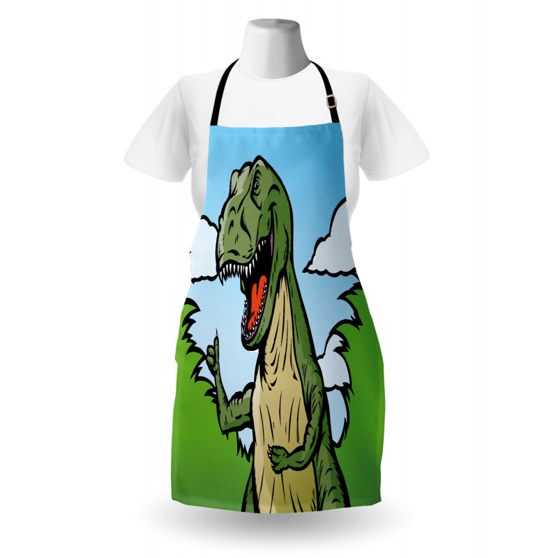 Cartoon T-Rex Funny Apron