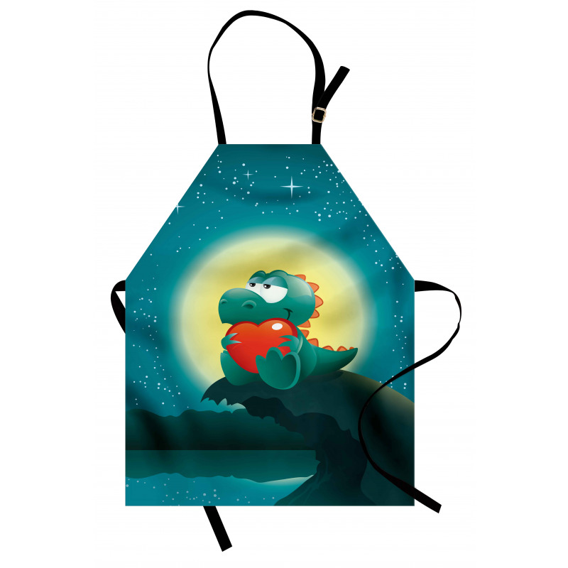 Romantic Dino Apron