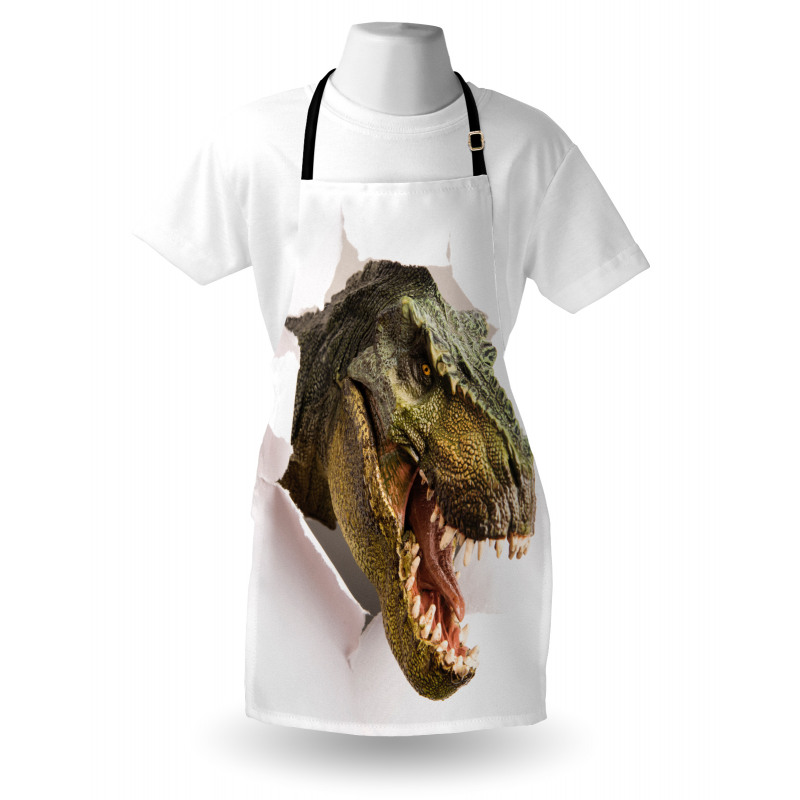 Dino Tears up Paper Apron