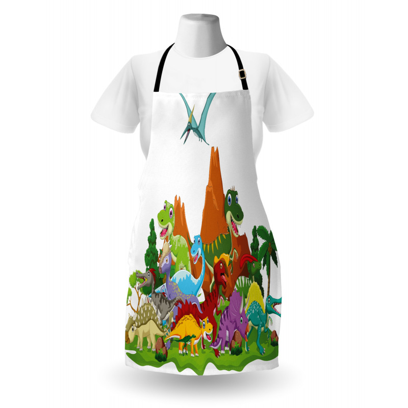 Funny Creatures Trees Apron