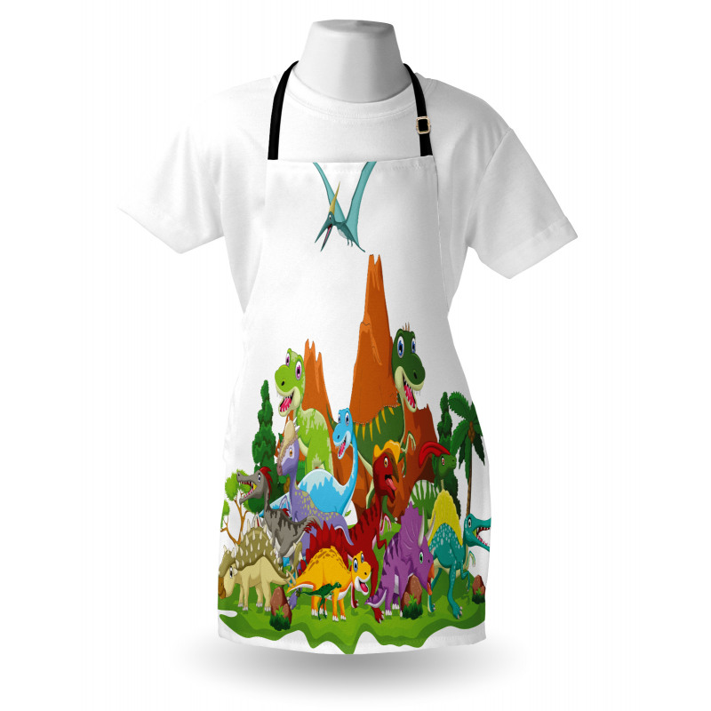 Funny Creatures Trees Apron