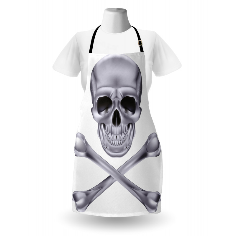 Vivid Skull Crossbones Apron