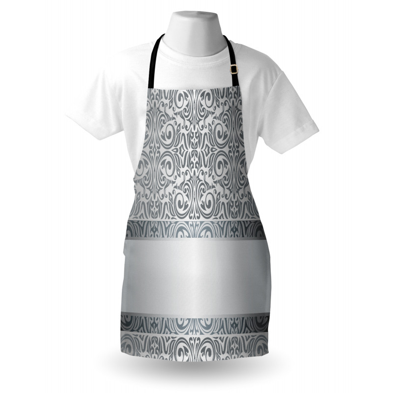 Baroque Damask Curves Apron